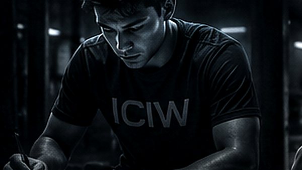 Student-athlete writing during a study period